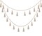 Boho Tassel Garland Decor Wooden Bead Garlands 9.8ft(Classic Color)